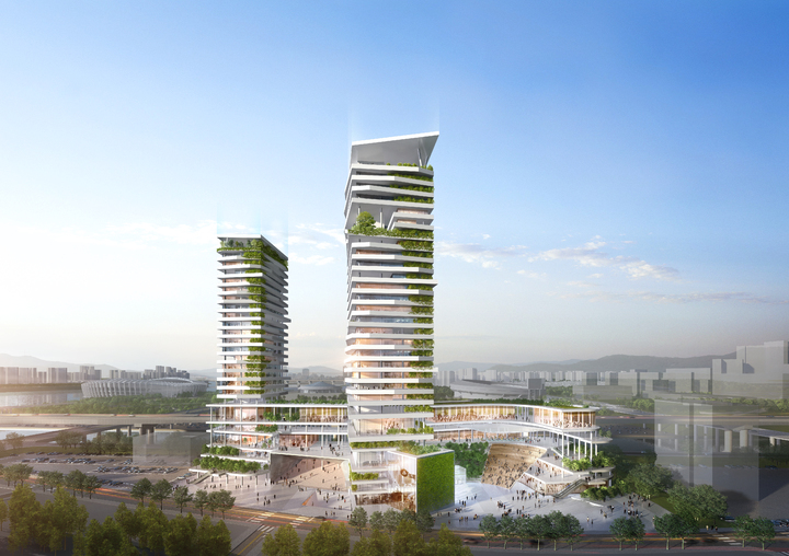 [서울=뉴시스]강남구 신청사 조감도.(사진=강남구 제공) 