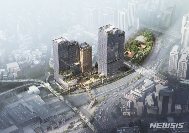 [서울=뉴시스]서울시는 지난 25일 제20차 건축위원회를 열어 '용산 지구단위계획구역 서울역 북부 특별계획구역 신축사업'을 통과시켰다고 26일 밝혔다. (사진=서울시 제공). 2022.10.26. photo@newsis.com