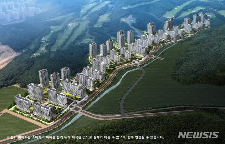 [화성=뉴시스] 동탄 파크릭스 조감도 