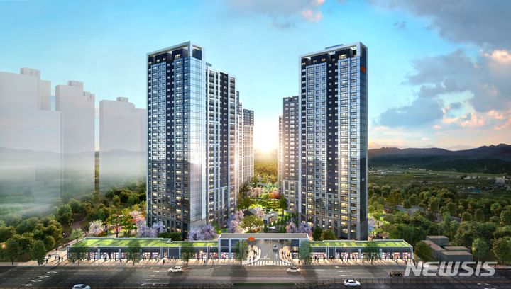 [서울=뉴시스] e편한세상 군산 디오션루체. (이미지=DL이앤씨 제공)