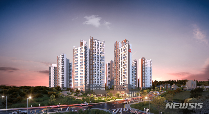 [서울=뉴시스] 영주 아이파크 투시도. 