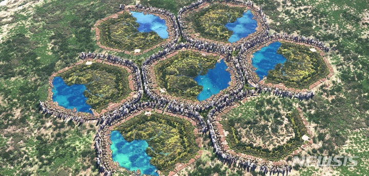 [서울=뉴시스]현대자동차그룹이 유현준건축사사무소와 공동으로 연구한 ‘HMG 그린필드 스마트시티 참조모델'.(사진=현대자동차그룹 제공) 2022.10.31 photo@newsis.com