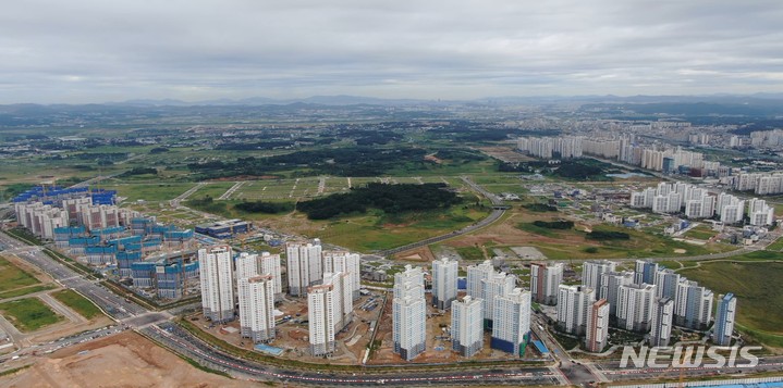 [평택=뉴시스] 평택박물관이 조성될 예정인 고덕국제신도시 함박산공원 전경 (사진 = 평택시 제공)