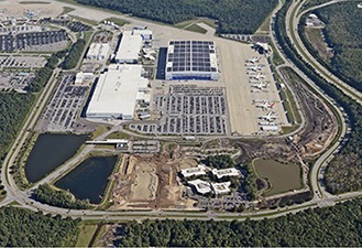 [서울=뉴시스]미 사우스캐롤라이나주에 있는 미 보잉사 여객기 날개 제조공장 전경.(출처=보잉사 홈페이지) 2022.11.1. *재판매 및 DB 금지