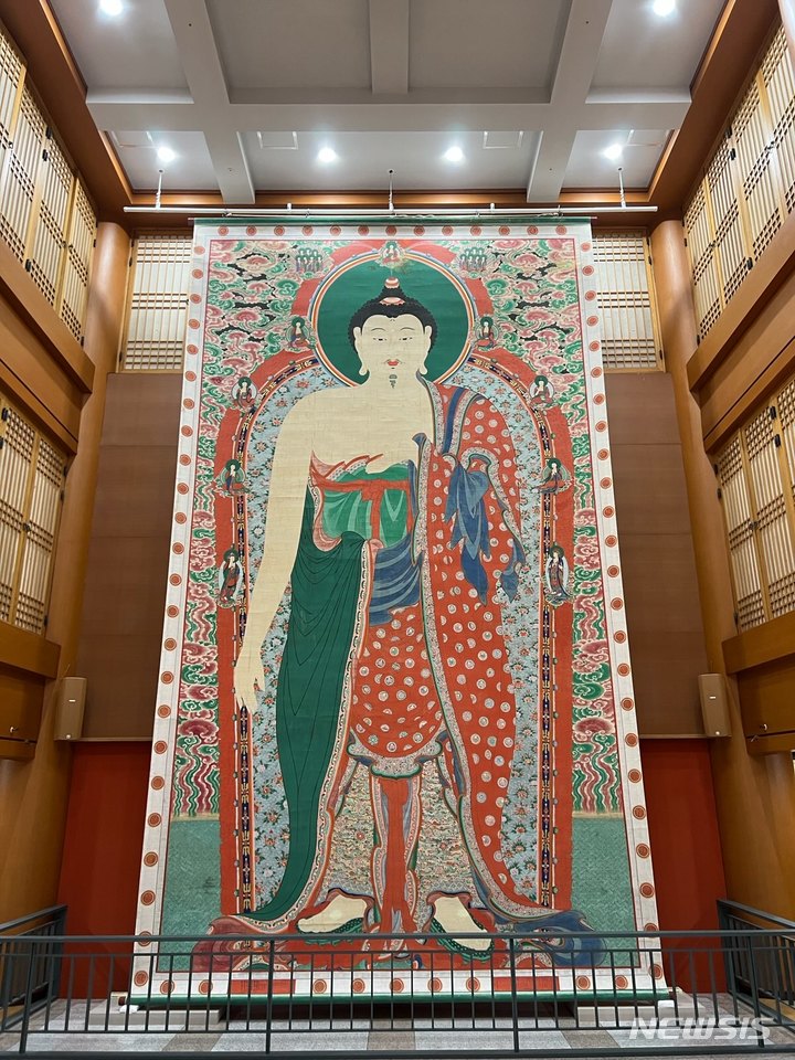 [서울=뉴시스] 봉화 축서사 괘불. (사진=불교중앙박물관 제공) 2022.11.02. photo@newsis.com *재판매 및 DB 금지