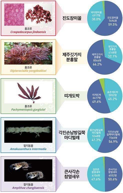 해수부, 우리 바다에 사는 해양생물에 우리말 이름 지어줘