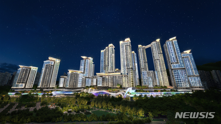 [서울=뉴시스] 아크로 라로체 투시도. (이미지=DL이앤씨 제공)