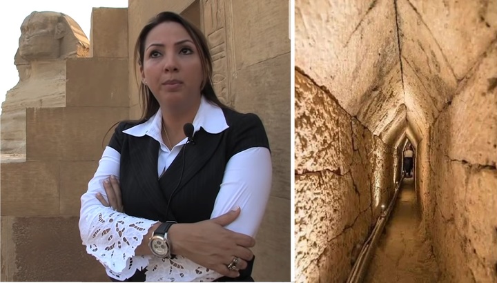[서울=뉴시스] 15년이 넘는 세월 동안 클레오파트라의 무덤을 추적해 온 고고학자 캐슬린 마르티네스(사진)가 여왕의 무덤에 연결된 것으로 추정되는 터널(오른쪽)을 발견했다고 영국 데일리메일 등이 8일(현지시간) 보도했다. (사진출처: 페이스북 캡처) 2022.11.09. *재판매 및 DB 금지