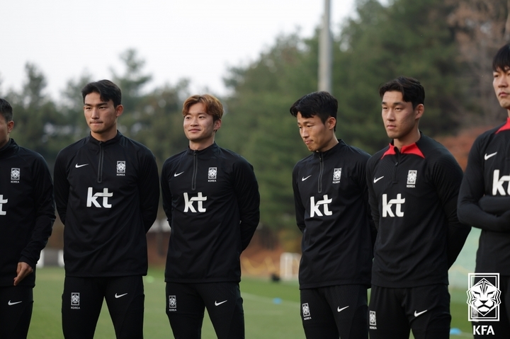 [파주=뉴시스]벤투호 국내파 태극전사들. (사진=대한축구협회 제공)