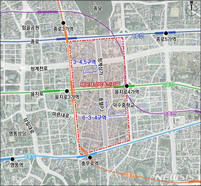 [서울=뉴시스]서울시는 지난 15일 제8차 서울시 도시재정비위원회를 열어 '세운재정비촉진지구 재정비촉진계획 변경안'을 수정 가결했다고 16일 밝혔다. (사진=서울시 제공). 2022.11.16. photo@newsis.com