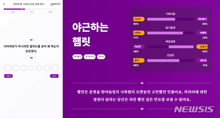 [서울=뉴시스] 가지랩 '나를 알아 GAZI'. (이미지=가지랩 제공) 2022.11.16. photo@newsis.com