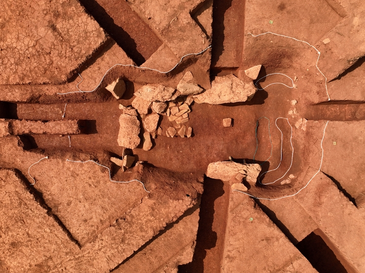 [서울=뉴시스] 함평 마산리 표산고분군 4호분 매장시설 전경 (사진=문화재청 제공) 2022.11.22. photo@newiss.com *재판매 및 DB 금지