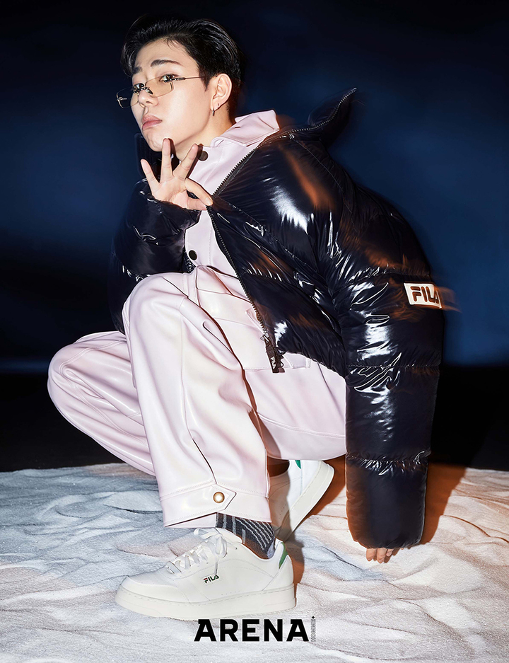 휠라, '화이트락 다운 컬렉션' 출시…지코 화보 공개