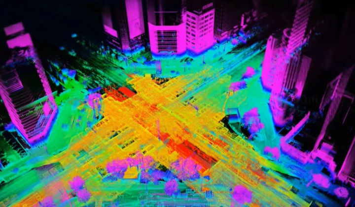 네이버 랩스가 구현한 2만5000㎡ 규모의 강남역 디지털 트윈. (사진=네이버 랩스) *재판매 및 DB 금지