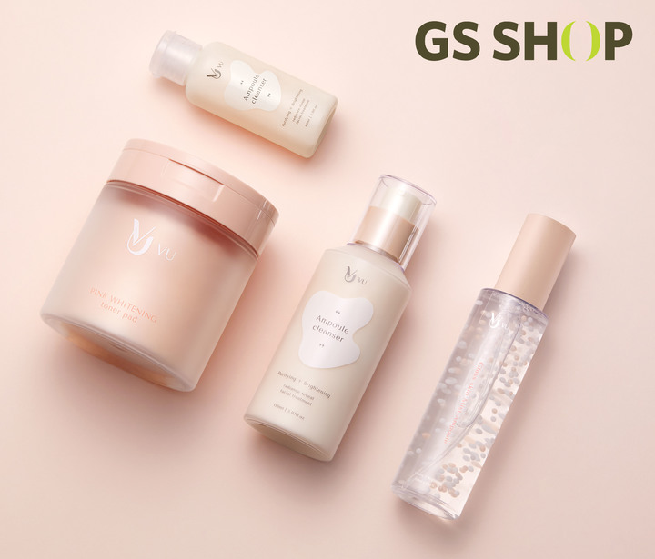 (좌측부터) ‘뷰 미백 패드’, ‘뷰 앰플 클렌저’, ‘뷰 미스트’(사진=GS샵 제공) *재판매 및 DB 금지