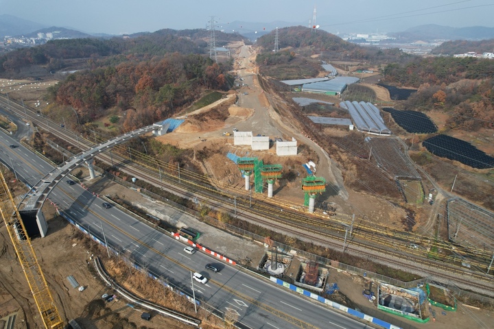 시청~혁신도시 잇는 희망대로 연결 공사. (사진=김천시 제공) *재판매 및 DB 금지