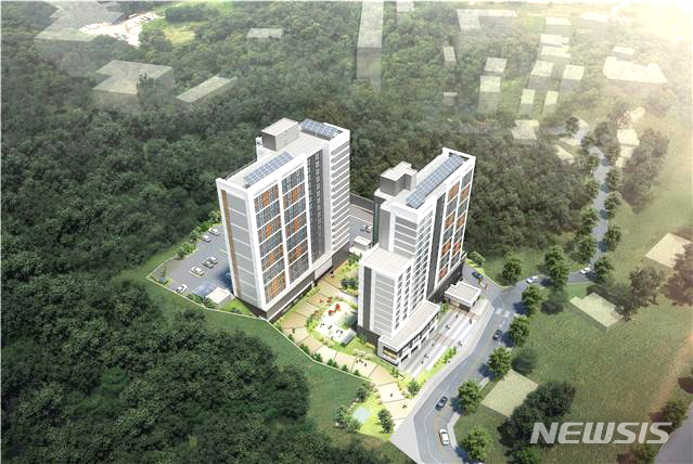 [영광=뉴시스] 전남 영광 단주 행복주택 조감도. (이미지=영광군 제공) 2022.11.28 . photo@newsis.com