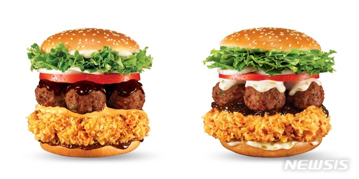 맘스터치, 미트볼 사용한 이색 버거 2종 출시
