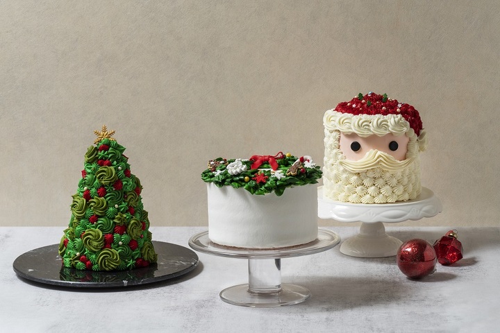 [서울=뉴시스]웨스틴 조선 서울, 크리스마스 케이크 3종. (사진출처: 웨스틴 조선 서울 제공) 2022.11.29.
