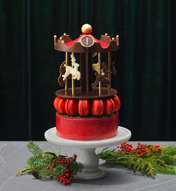 [서울=뉴시스]인터컨티넨탈 파르나스 메리고라운드 케이크.(사진출처: 인터컨티넨탈 파르나스 제공) 2022.11.29.
