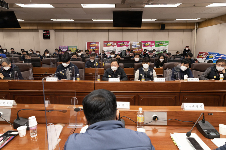 [서울=뉴시스] 이영환 기자 = 29일 오후 서울 성동구 서울교통공사에서 5차 본교섭 협상이 진행되고 있다. (사진=서울교통공사 제공) 2022.11.29. photo@newsis.com *재판매 및 DB 금지