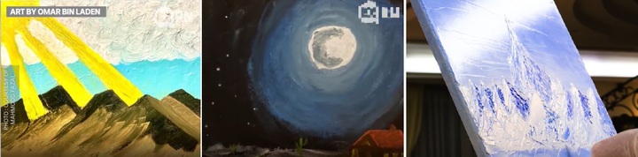 [서울=뉴시스] 오마르 빈 라덴이 그린 풍경화, 오마르는 현재 프랑스 노르망디에 아내와 정착해 조용히 살아가는 중이다 (사진출처: ABC뉴스, 더 선 영상 캡처) 2022.12.01. *재판매 및 DB 금지