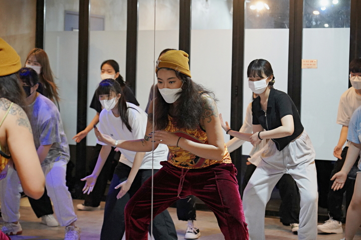 2022 꿈의 댄스팀 홍보대사 프로그램 현장. 제이블랙&마리(실용). (사진=한국문화예술교육진흥원 제공) photo@newsis.com *재판매 및 DB 금지