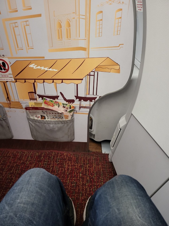 [인천=뉴시스] 스카이보스 1열 좌석 무릎공간. (사진=옥승욱 기자) *재판매 및 DB 금지