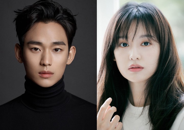 김수현(왼쪽), 김지원