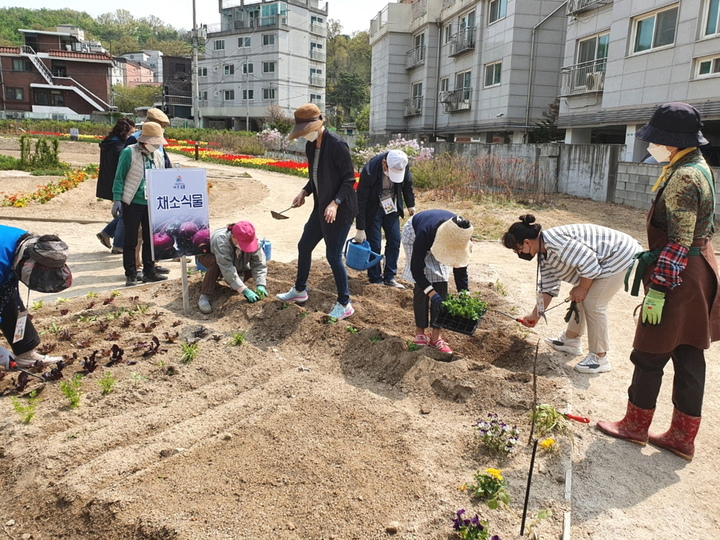 [서울=뉴시스]도봉구 농업테마교육 진행 모습.(사진=도봉구 제공) *재판매 및 DB 금지