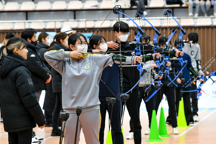 2022 학교스포츠클럽 양궁대회. (사진=대한양궁협회 제공) *재판매 및 DB 금지