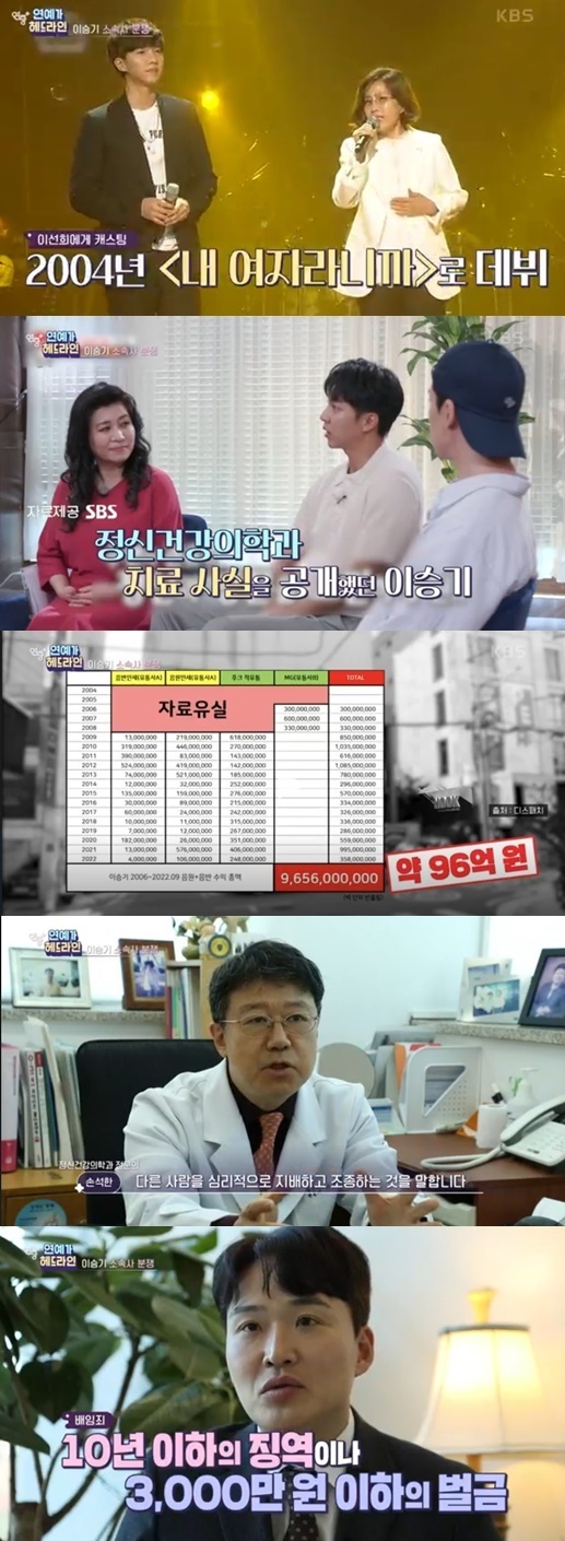 [서울=뉴시스] '이승기'. 2022.12. 10. (사진 = KBS 2TV 연중 플러스 캡쳐) photo@newsis.com*재판매 및 DB 금지 *재판매 및 DB 금지