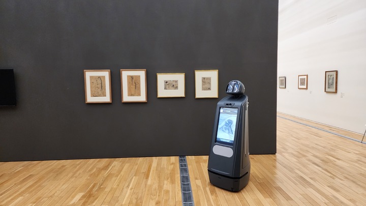 비대면 문화해설로봇 '큐아이'. (사진=문화체육관광부 제공) photo@newsis.com *재판매 및 DB 금지