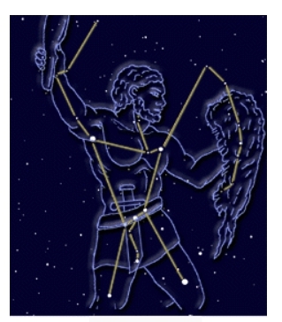 겨울철 별자리를 대표하는 오리온 자리. (사진=한국천문연구원) *재판매 및 DB 금지