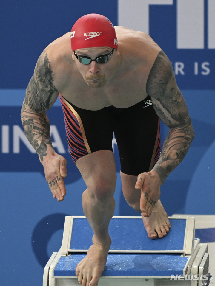 [멜버른=AP/뉴시스] 호주 수영 스타 애덤 피티. 2022.12.14