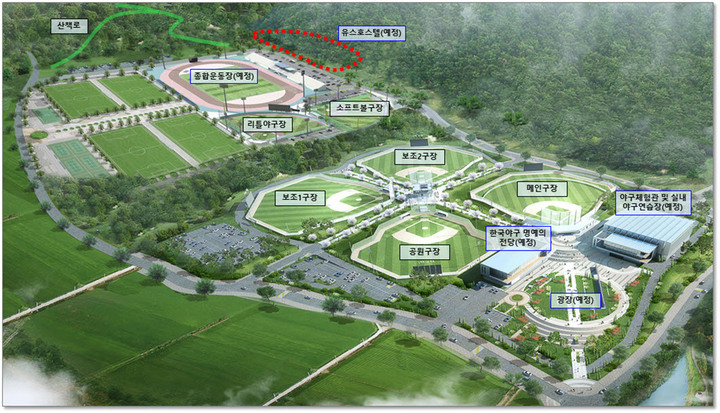 [부산=뉴시스] 기장군 야구테마파크 조감도 (사진=기장군청 제공) *재판매 및 DB 금지