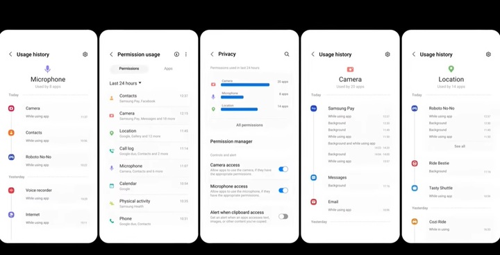 삼성전자의 최신 소프트웨어 '원 UI 5'의 보안 기능. (사진=삼성전자 유튜브) *재판매 및 DB 금지