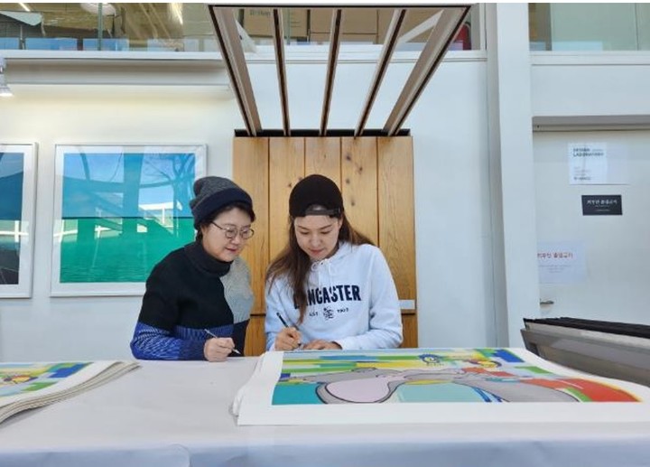 박선미 작가와 전인지 골프 선수 *재판매 및 DB 금지