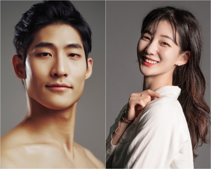 [서울=뉴시스]한국발레협회상 '당쇠르 노브르상'에 선정된 미국 아메리칸발레시어터 한국인 발레리노 최초 수석무용수 안주원, '프리마 발레리나상'에 선정된 국립발레단 조연재 발레리나. (사진=한국발레협회 제공) 2022.12.19. photo@newsis.com *재판매 및 DB 금지