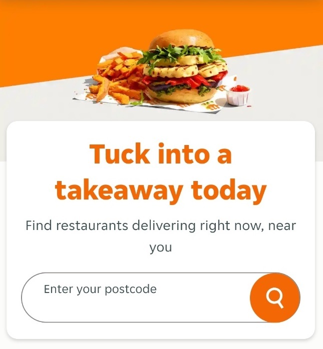[서울=뉴시스] 영국의 한 여성이 음식 배달 앱인 '저스트 잇'(Just Eat)을 통해 2년 전부터 매일 밤마다 엄청난 양의 착불 음식을 배달받고 있다고 주장했다 (사진출처: 저스트 잇 홈페이지 캡처) 2022.12.20. *재판매 및 DB 금지