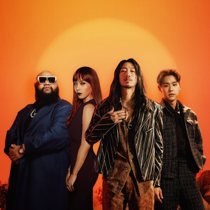 [서울=뉴시스] 에프히로, 윤미래, 타이거JK, 빌킨. 2022.12.21. (사진 = 필굿뮤직 제공) photo@newsis.com *재판매 및 DB 금지