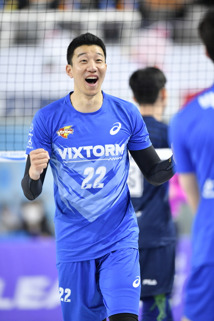 [서울=뉴시스]한국전력 신영석. 2022.12.22. (사진=한국배구연맹 제공)&nbsp; *재판매 및 DB 금지