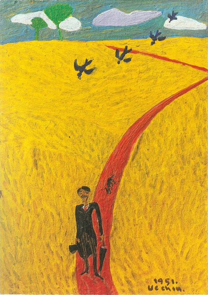 장욱진, 자화상_1951_종이에 유채_14.8×10.8cm_개인소장 *재판매 및 DB 금지