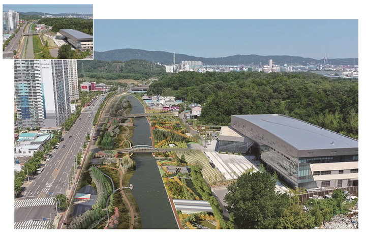 [울산=뉴시스]울산 남구지역 지방하천인 여천천이 환경부가 공모한 '지역 맞춤형 통합하천사업' 대상지로 최종 선정됐다. 사진은 여천천 통합하천사업 조감도. (사진=울산 남구 제공) photo@newsis.com *재판매 및 DB 금지