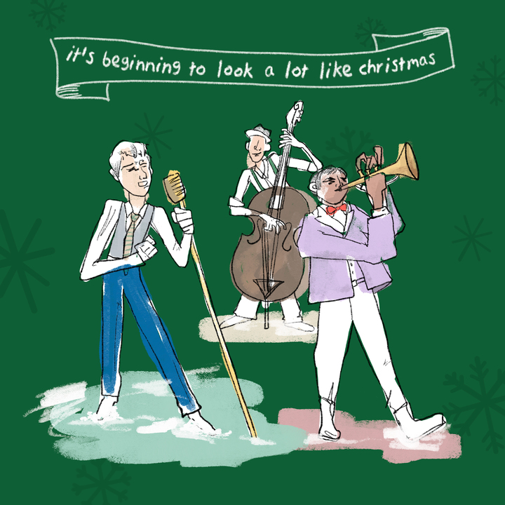 [서울=뉴시스] 방탄소년단 뷔 'It's Beginning to Look a Lot Like Christmas' 커버 이미지. 2022.12.24. (사진 = 빅히트 뮤직 제공) photo@newsis.com *재판매 및 DB 금지