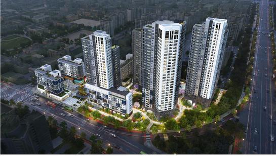 [서울=뉴시스]방이동 한양3차아파트 조감도.