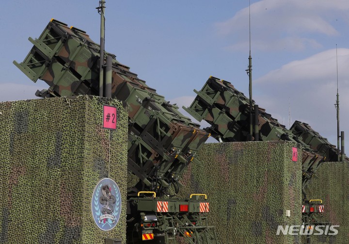 [서울=뉴시스] 배훈식 기자 = 28일 공군 제3미사일방어여단 제8787부대 패트리어트 미사일 모습. (공동취재사진) 2022.12.28. photo@newsis.com