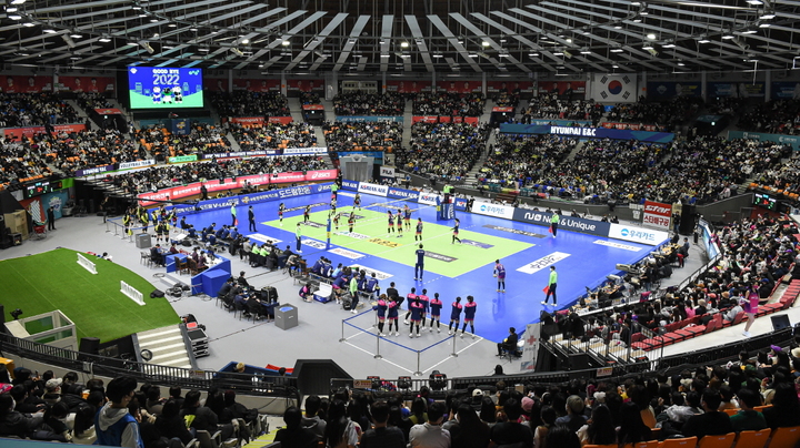 [서울=뉴시스]수원체육관. 2022.12.29. (사진=한국배구연맹 제공)&nbsp; *재판매 및 DB 금지