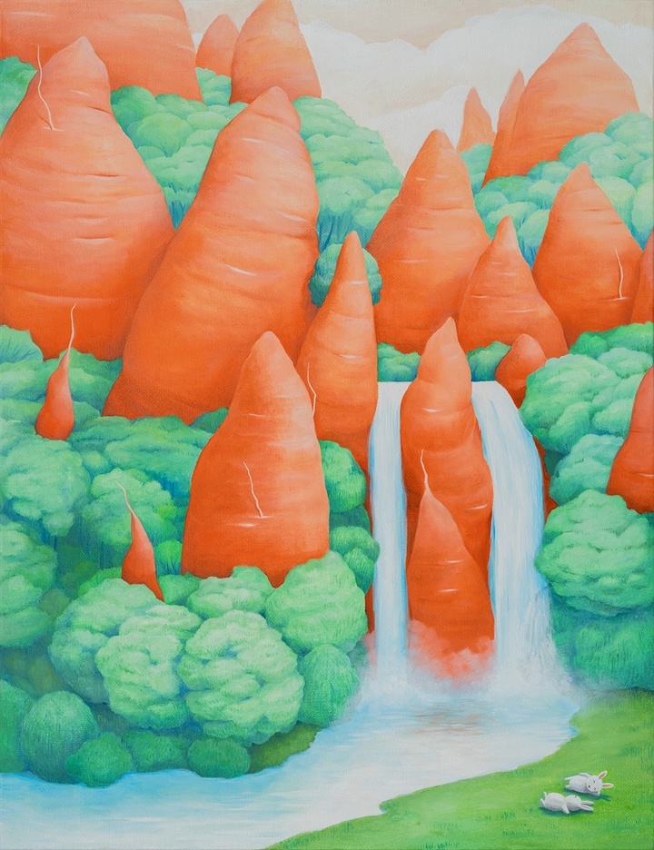 김표중_Carrotopia #2212. 72.7X60.6cm. Oil on canva, 2022 *재판매 및 DB 금지