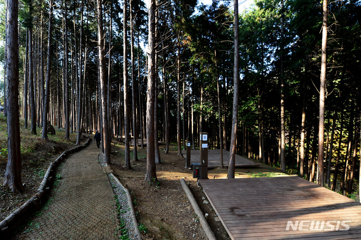 [사천=뉴시스] 차용현 기자 =경남 사천시의 숨은 명소 ‘사천케이블카 자연휴양림’ 전경. 2023.01.06. con@newsis.com 